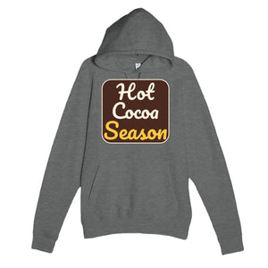 Hot Cocoa Season — cute graphite heather unisex hoodie