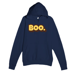 Boo. — cute navy unisex hoodie