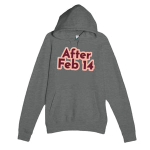 After Feb 14 — heartfelt graphite heather unisex hoodie