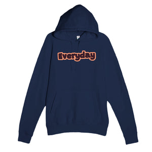 Everyday — heartfelt navy unisex hoodie