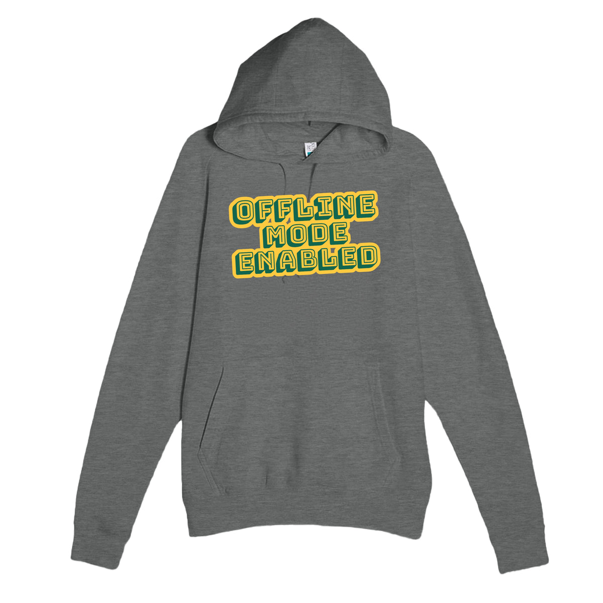 Offline Mode Enabled — funny graphite heather unisex hoodie