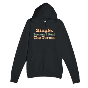 I Read the Terms — funny black unisex hoodie