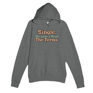 I Read the Terms — funny graphite heather unisex hoodie