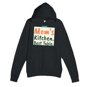 Mom's Kitchen. Best Table — cute black unisex hoodie