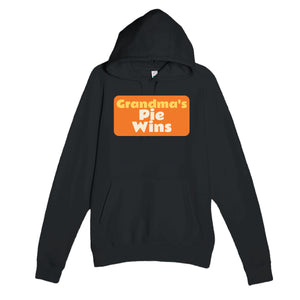 Grandma's Pie Wins — cute black unisex hoodie