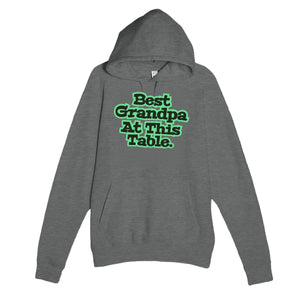Best Grandpa At This Table — cute graphite heather unisex hoodie
