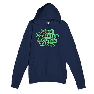 Best Grandpa At This Table — cute navy unisex hoodie