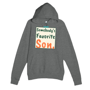 Somebody's Favorite Son — heartfelt graphite heather unisex hoodie