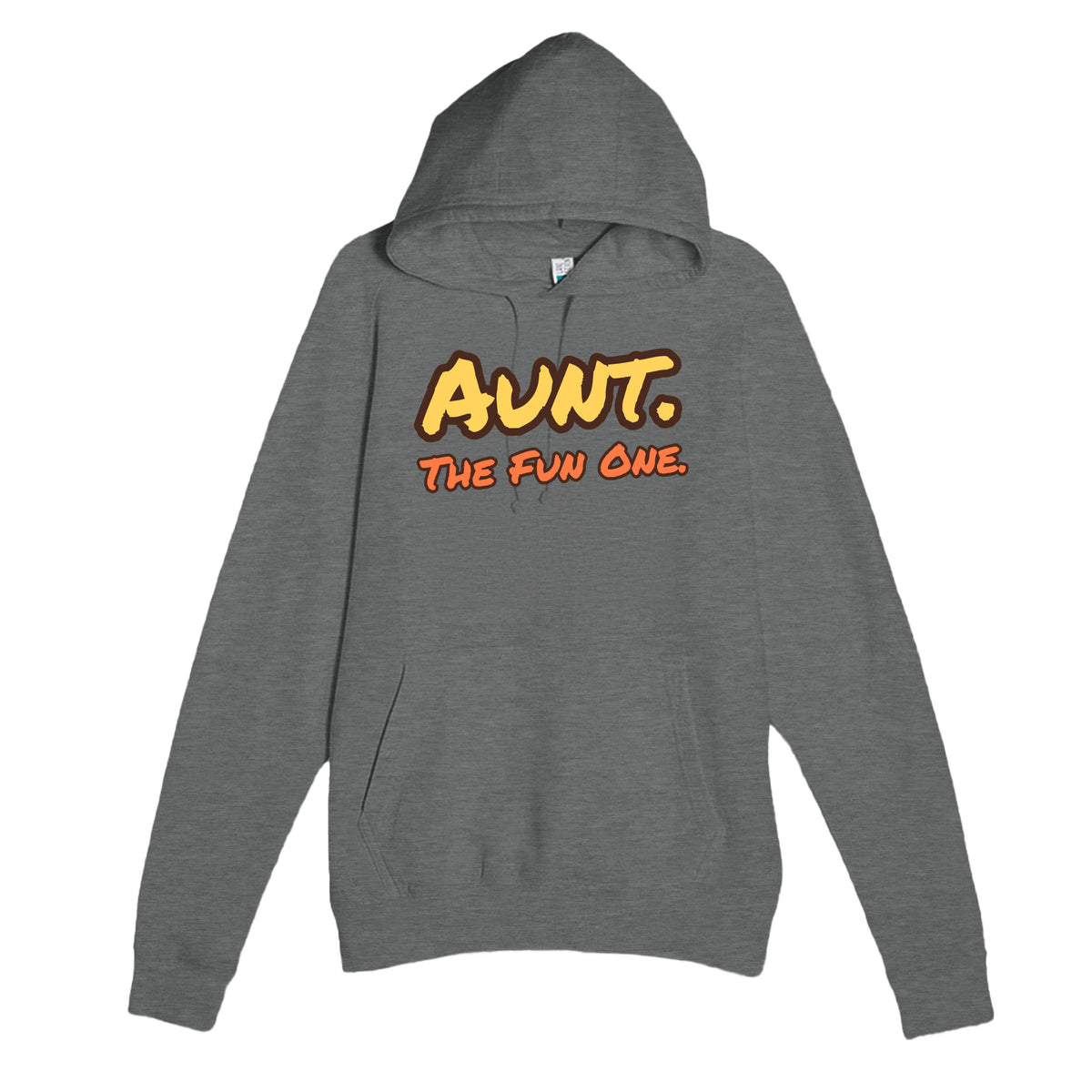 Aunt. The Fun One — funny graphite heather unisex hoodie