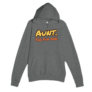 Aunt. The Fun One — funny graphite heather unisex hoodie