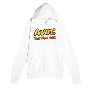 Aunt. The Fun One — funny white unisex hoodie
