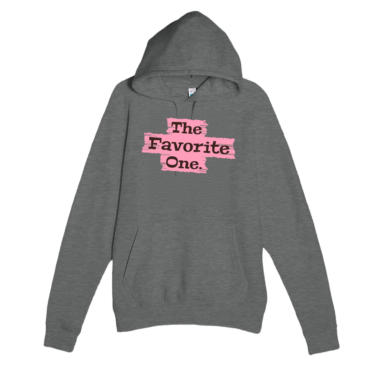 The Favorite One — funny graphite heather unisex hoodie