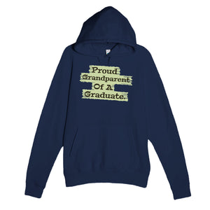 Proud Grandparent Of A Graduate — heartfelt navy unisex hoodie