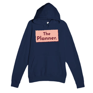 The Planner — funny navy unisex hoodie