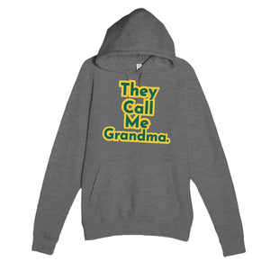 They Call Me Grandma — heartfelt graphite heather unisex hoodie