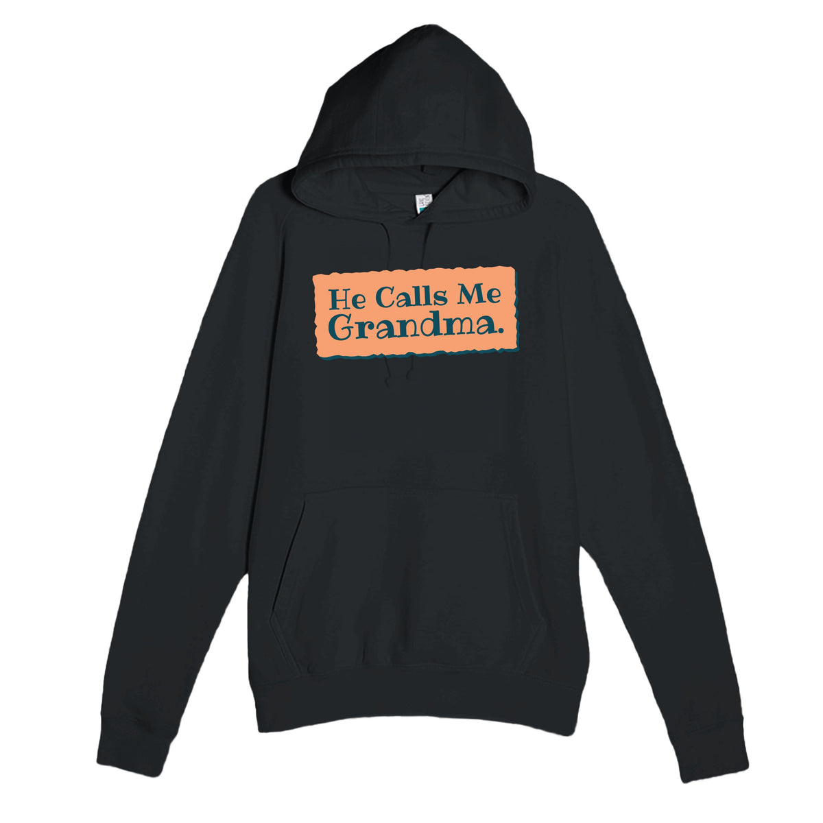 He Calls Me Grandma — heartfelt black unisex hoodie