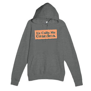 He Calls Me Grandma — heartfelt graphite heather unisex hoodie