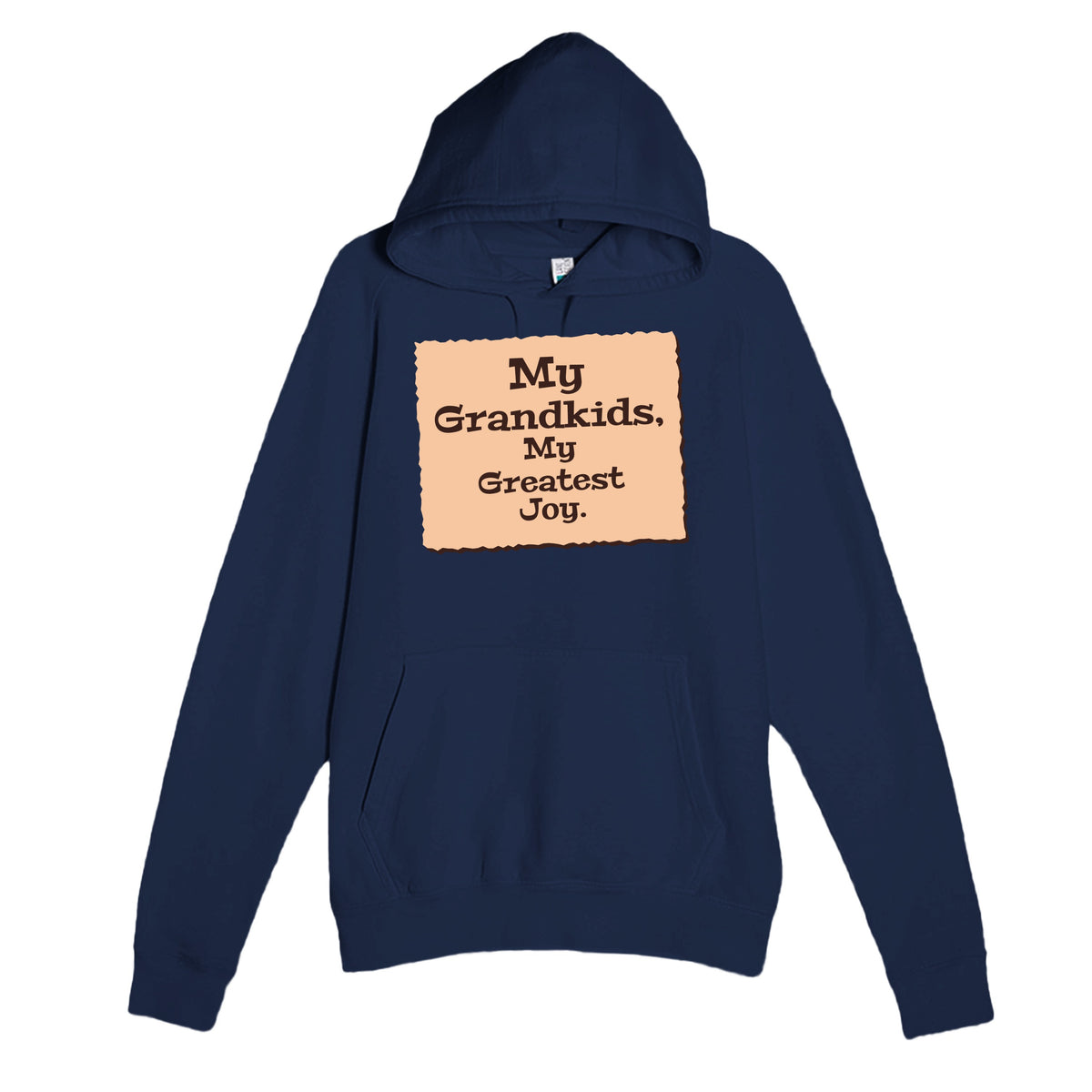 My Grandkids, My Greatest Joy — heartfelt navy unisex hoodie