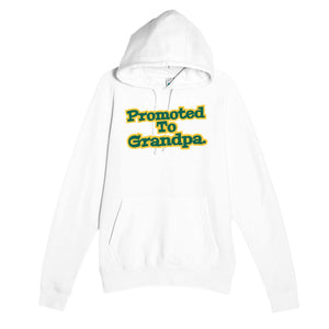 Promoted To Grandpa — cute white unisex hoodie