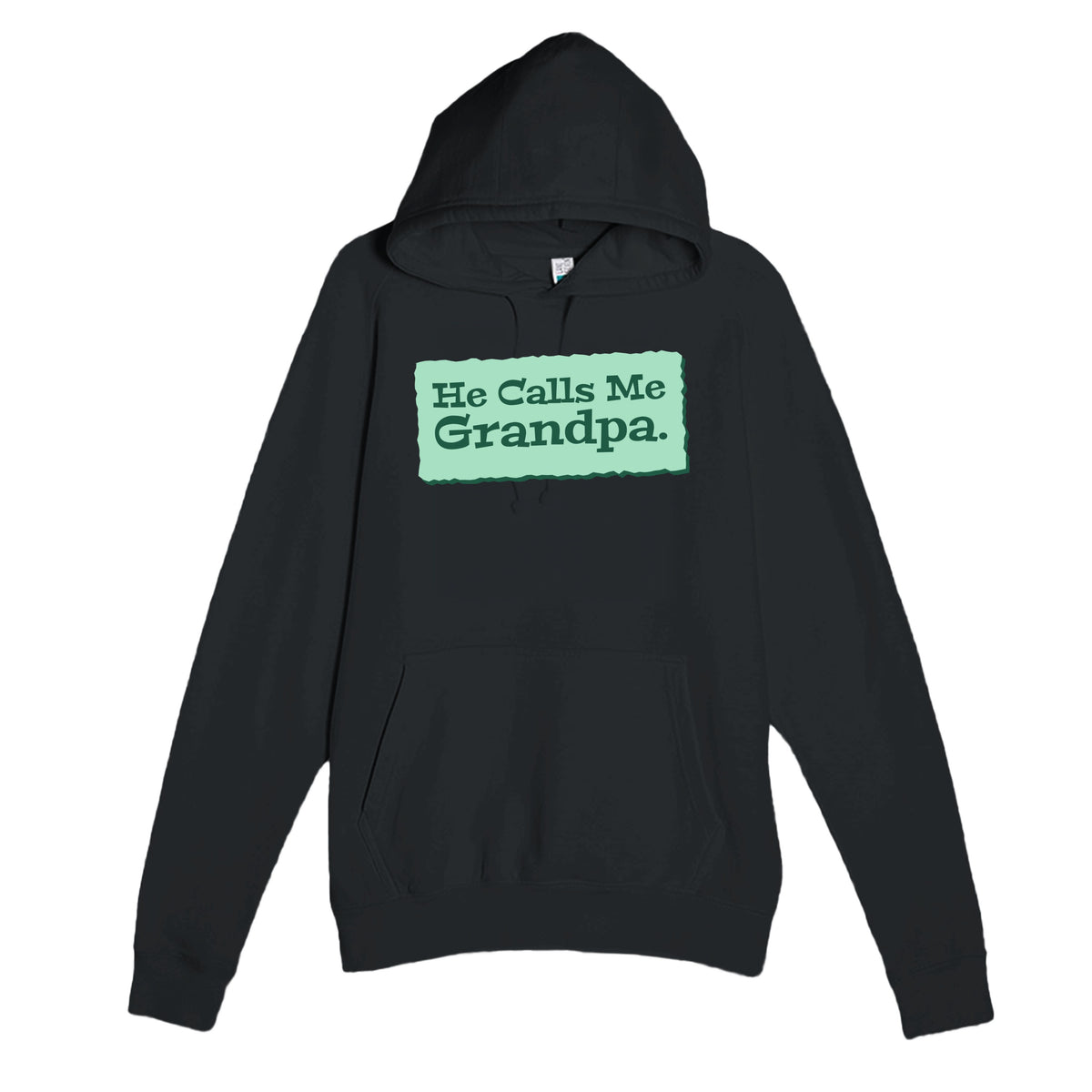 He Calls Me Grandpa — heartfelt black unisex hoodie