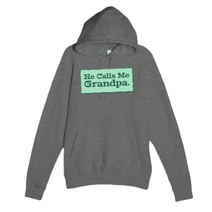He Calls Me Grandpa — heartfelt graphite heather unisex hoodie