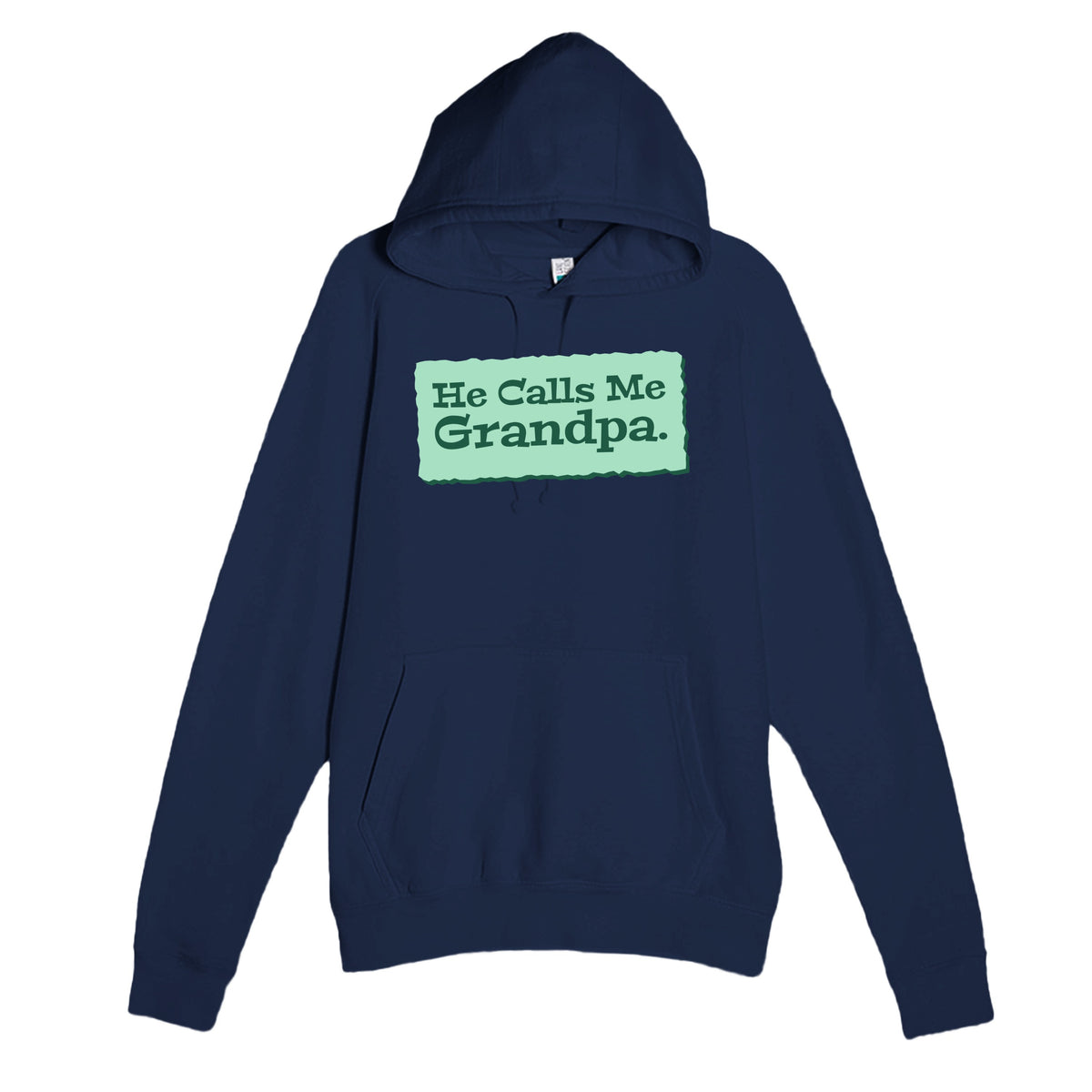 He Calls Me Grandpa — heartfelt navy unisex hoodie