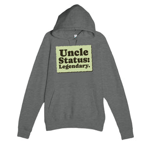 Uncle Status: Legendary — cute graphite heather unisex hoodie