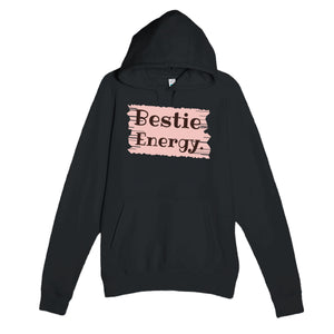 Bestie Energy — cute black unisex hoodie