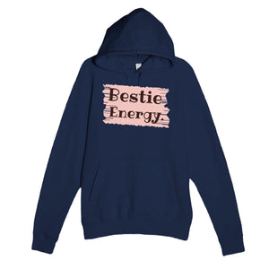 Bestie Energy — cute navy unisex hoodie