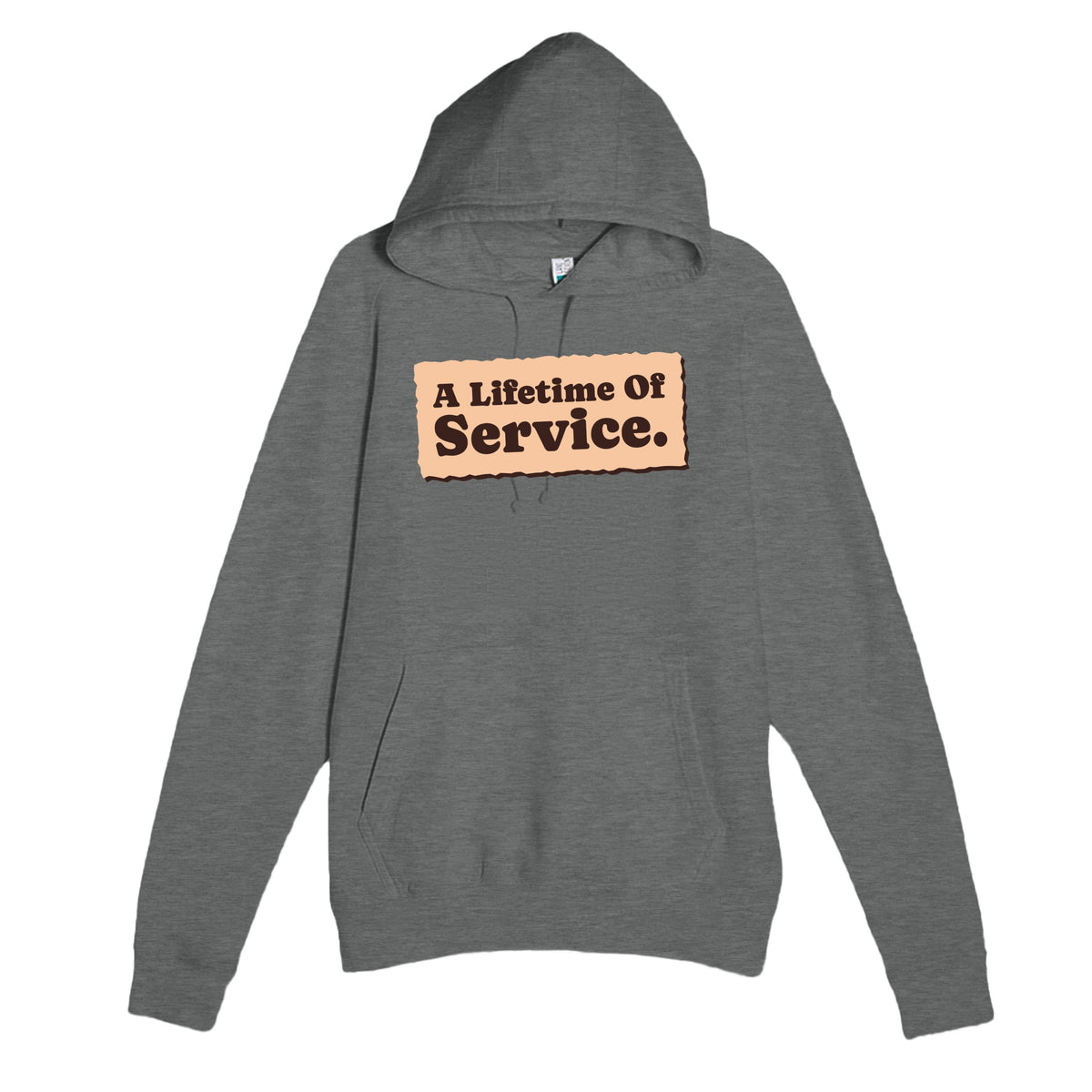 A Lifetime Of Service — heartfelt graphite heather unisex hoodie