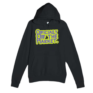 Officially Off The Market — funny black unisex hoodie