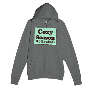 Cozy Season Activated — cute graphite heather unisex hoodie