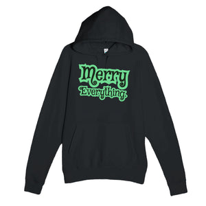 Merry Everything — cute black unisex hoodie