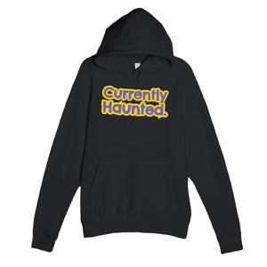 Currently Haunted — funny black unisex hoodie