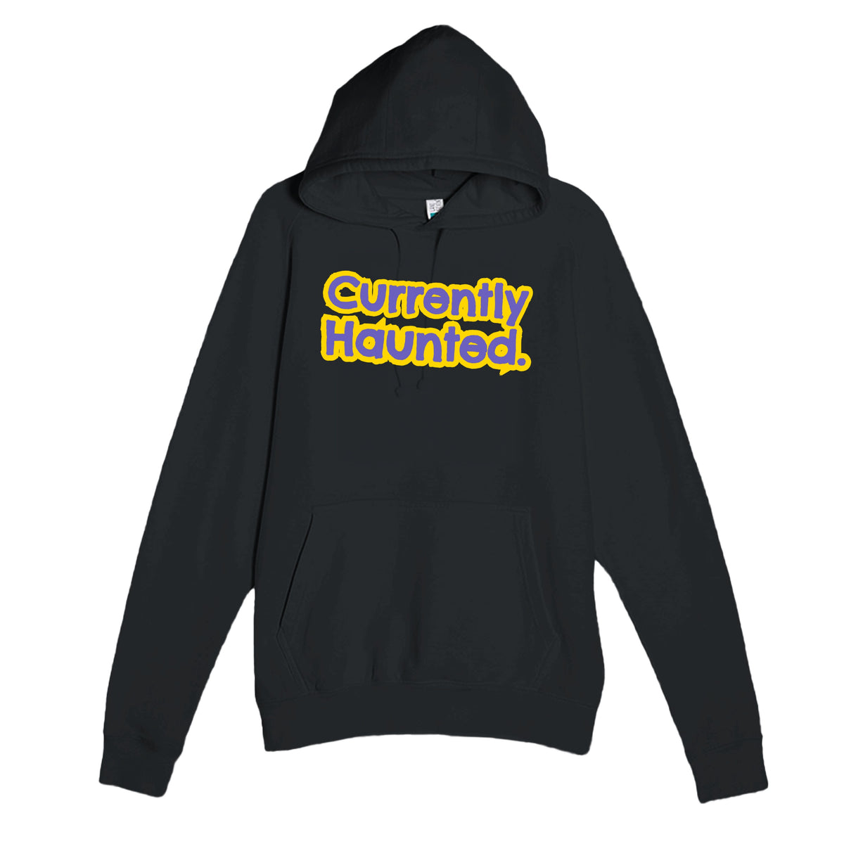 Currently Haunted — funny black unisex hoodie