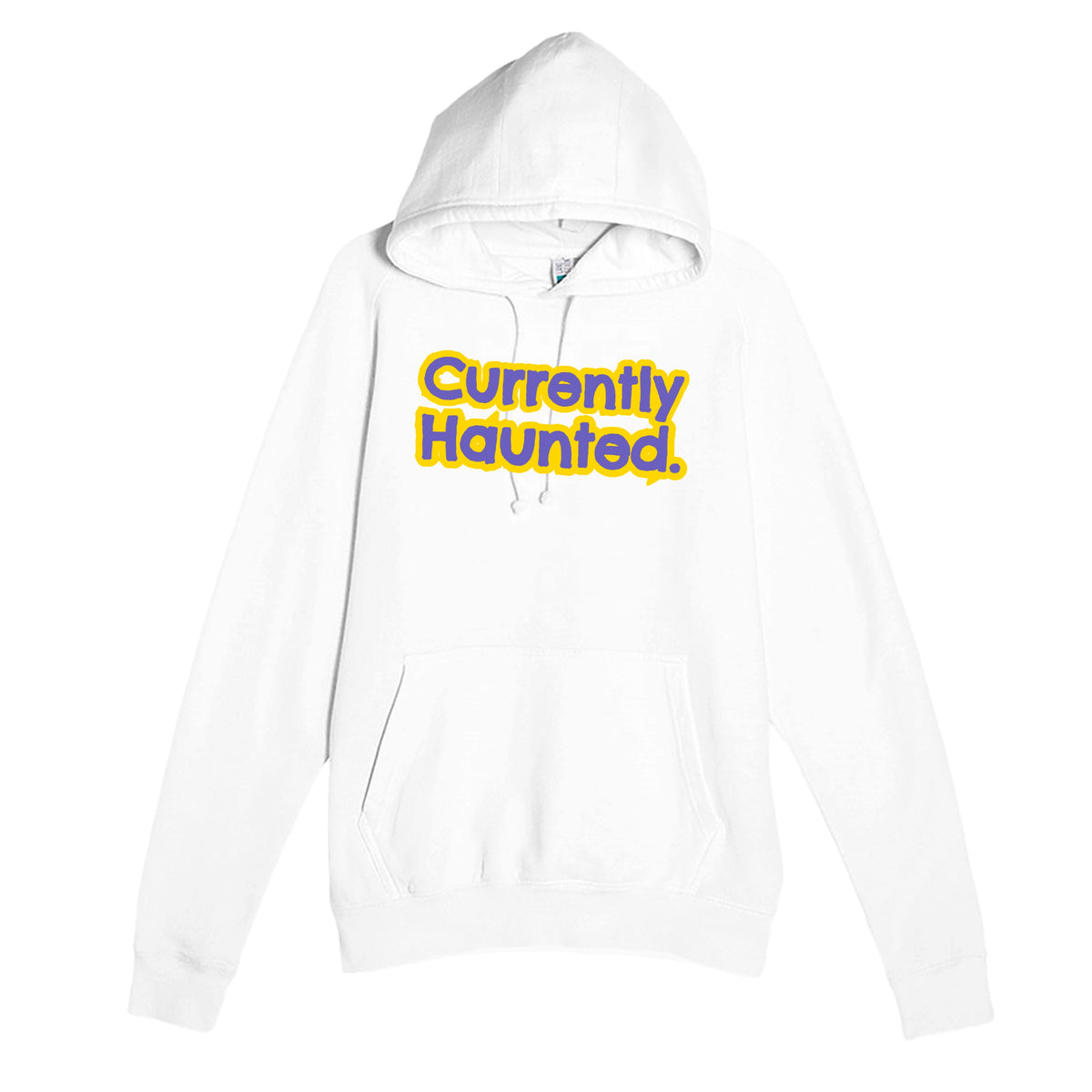 Currently Haunted — funny white unisex hoodie