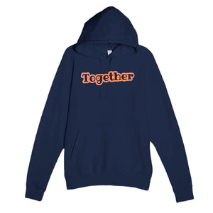 Together — cute navy unisex hoodie
