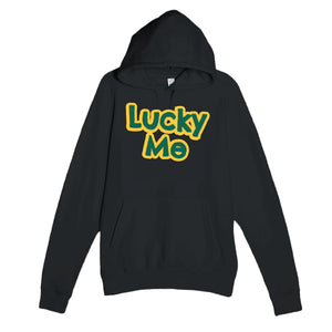 Lucky Me — cute black unisex hoodie