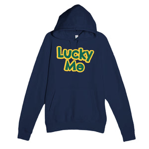 Lucky Me — cute navy unisex hoodie