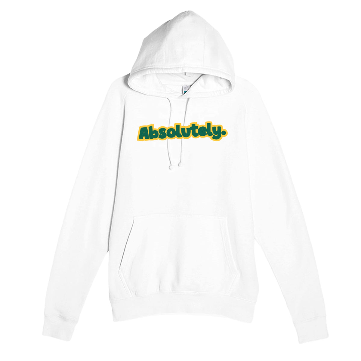 Absolutely — cute white unisex hoodie