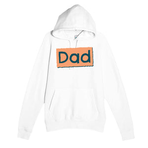 Dad — cute white unisex hoodie
