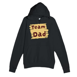 Team Dad — cute black unisex hoodie