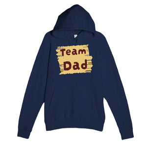 Team Dad — cute navy unisex hoodie