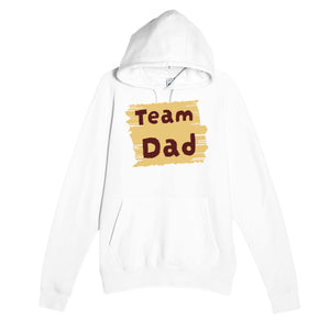 Team Dad — cute white unisex hoodie