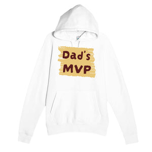 Dad’s MVP — cute white unisex hoodie