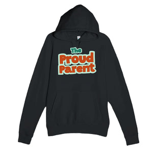 The Proud Parent — heartfelt black unisex hoodie