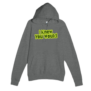 I Knew You Would — heartfelt graphite heather unisex hoodie