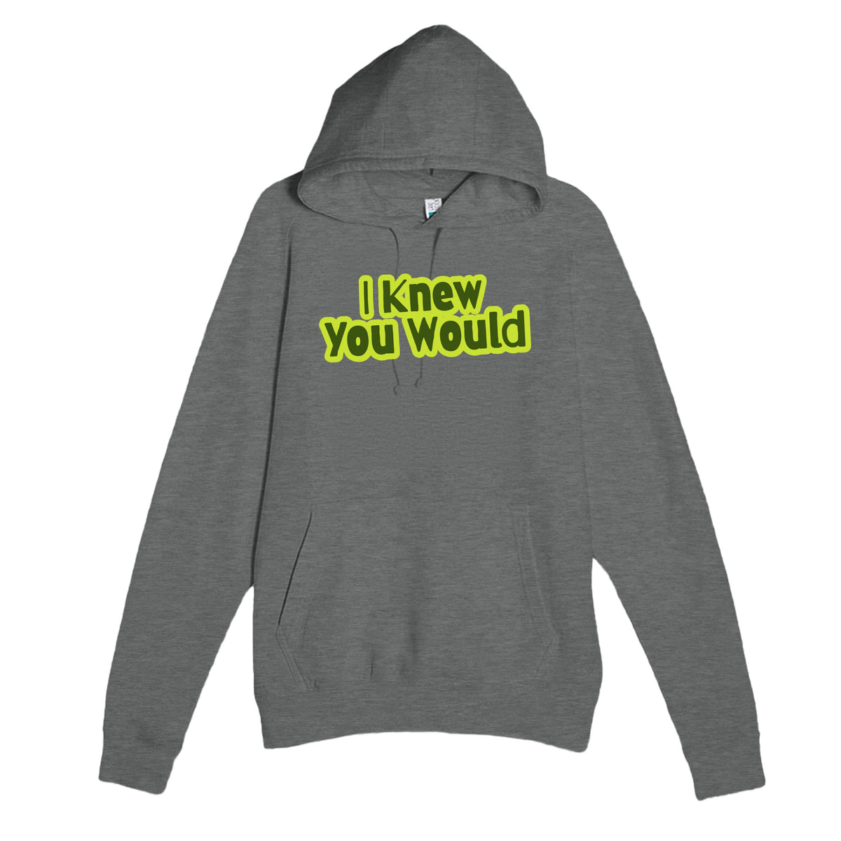 I Knew You Would — heartfelt graphite heather unisex hoodie