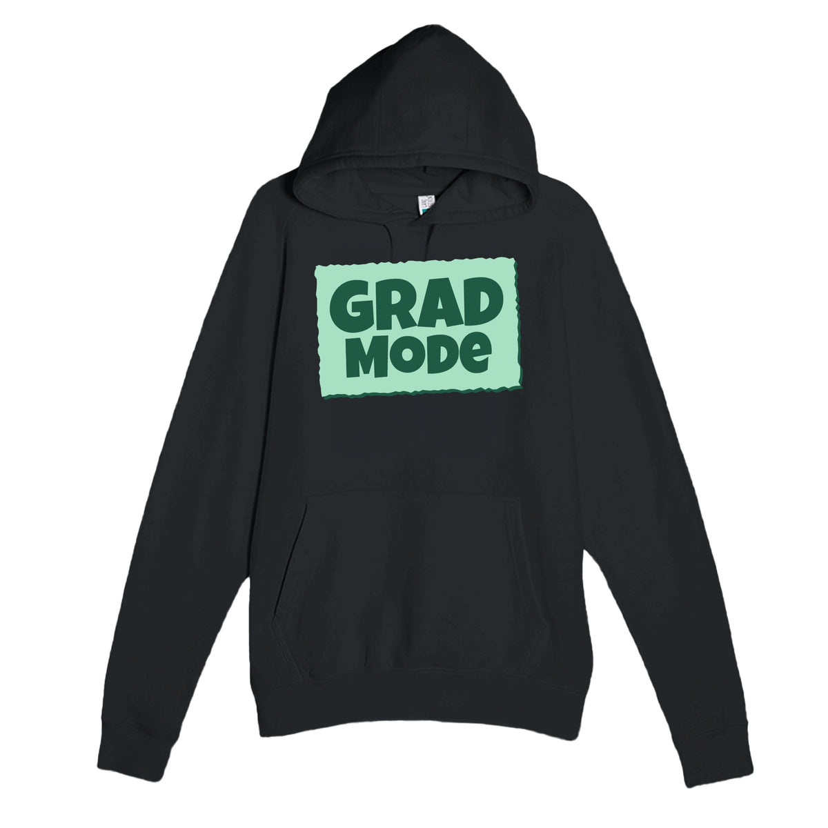 Grad Mode — heartfelt black unisex hoodie