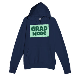 Grad Mode — heartfelt navy unisex hoodie
